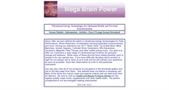Desktop Screenshot of megabrainpower.com